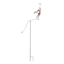 Load image into Gallery viewer, Girl w/ Umbrella Spinner/Balancing Garden Stake 76.5x11.5x158cm
