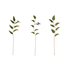 Load image into Gallery viewer, S/3 ASST LEAF STAKES WITH BUG/BIRD
