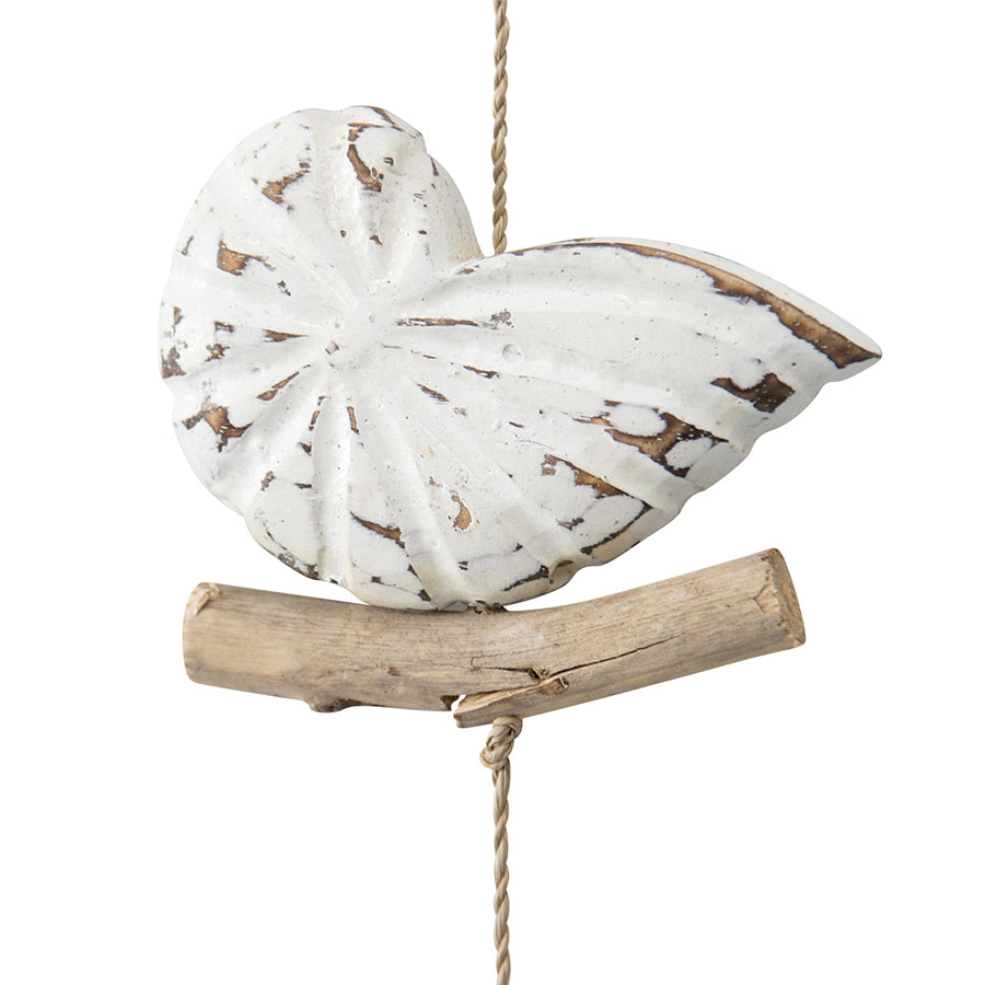 Handcrafted Shells w/Driftwood Hanger 11x100cm