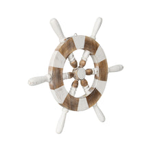 Load image into Gallery viewer, Handcrafted Ship Wheel Wallart 50x3cm
