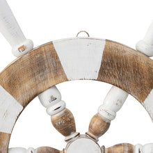 Load image into Gallery viewer, Handcrafted Ship Wheel Wallart 50x3cm
