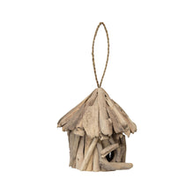 Load image into Gallery viewer, Hand-Made Hanging Driftwood Birdhouse 25x35cm
