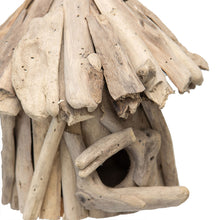 Load image into Gallery viewer, Hand-Made Hanging Driftwood Birdhouse 25x35cm
