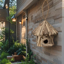 Load image into Gallery viewer, Hand-Made Hanging Driftwood Birdhouse 25x35cm
