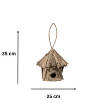 Load image into Gallery viewer, Hand-Made Hanging Driftwood Birdhouse 25x35cm
