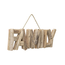 Load image into Gallery viewer, Hand-Made Driftwood &#39;Family&#39; Wallart 50x4x26cm
