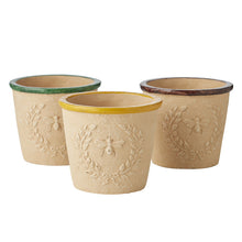 Load image into Gallery viewer, S/3 Bee-Kind Asst Pots 14.5x14.5x12.5 cm
