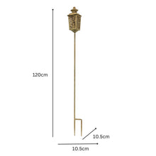 Load image into Gallery viewer, Vintage Style Garden Lantern Candle-Holder Stake 10.5x10.5x120cm
