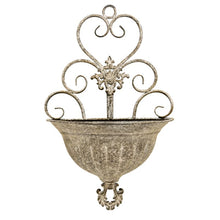 Load image into Gallery viewer, Classic Hanging Wall Planter w/Fleur-de-lis 25x11.5x41cm
