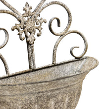 Load image into Gallery viewer, Classic Hanging Wall Planter w/Fleur-de-lis 25x11.5x41cm
