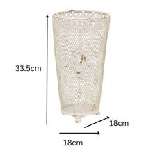 Load image into Gallery viewer, French Provinicial Dry-Flower Vase w/Fleur-de-lis 18x18x33.5cm
