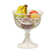 Load image into Gallery viewer, French Provincial Footed Bowl w/Fleur-di-Lis 20x20x24.5cm
