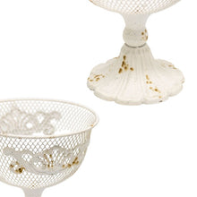 Load image into Gallery viewer, French Provincial Footed Bowl w/Fleur-di-Lis 20x20x24.5cm
