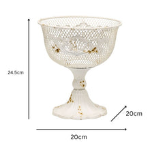 Load image into Gallery viewer, French Provincial Footed Bowl w/Fleur-di-Lis 20x20x24.5cm
