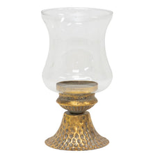 Load image into Gallery viewer, Lustre Footed Pressed - Metal Candleholder 13.5x13.5x25cm
