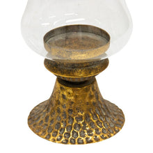 Load image into Gallery viewer, Lustre Footed Pressed - Metal Candleholder 13.5x13.5x25cm
