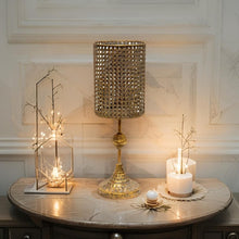 Load image into Gallery viewer, Lustre Tall Stemmed Pillar Candleholder 15.5x15.5x45cm
