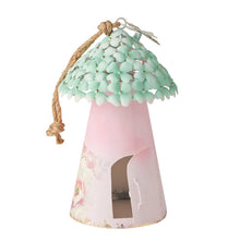 Load image into Gallery viewer, Butterfly blooms bird house - 15.2x15.2x25.4-40.6 cm.

