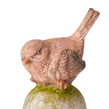 Load image into Gallery viewer, Pink wren on Pillar - 11x10x33 cm
