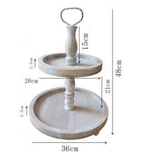 Load image into Gallery viewer, Ava 2 Tier Cake Stand 53x39x68cm
