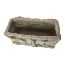Load image into Gallery viewer, Aged Rectangular Planter w/Angel 37x19.5x18cm
