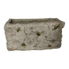 Load image into Gallery viewer, Aged Rectangular Planter w/Angel 37x19.5x18cm
