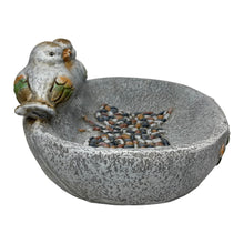 Load image into Gallery viewer, Birdbath w/Colour Birds/Flowers/Pebble Butterfly 40x30x20cm
