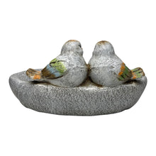 Load image into Gallery viewer, Birdbath w/Colour Birds/Flowers/Pebble Butterfly 40x30x20cm
