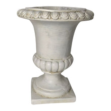Load image into Gallery viewer, Elaborate Off-White Distressed Roman Planter 24x24x30.5cm
