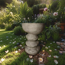 Load image into Gallery viewer, Arty Stone Birdbath 27x25x50m
