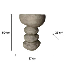 Load image into Gallery viewer, Arty Stone Birdbath 27x25x50m
