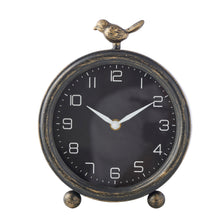 Load image into Gallery viewer, Vintage Style Table Clock W/Bird 18.5x5.5.22.5cm
