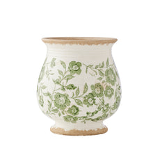 Load image into Gallery viewer, Green Leaf Bulb Shape Vase Sml 17.5x17.5x19.5
