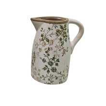 Load image into Gallery viewer, Green Leaf Jug Sml (16x12x19cm)
