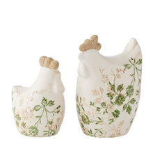 Load image into Gallery viewer, Set/2 Ass Size Green Leaf Chooks 10.5x8x14.5cm/9x6x11.5cm
