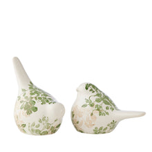 Load image into Gallery viewer, Set/2 Asst Size Green Leaf Birds 16.5x9.5x10/14x9x14cm

