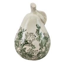 Load image into Gallery viewer, Set of Green Floral Apple &amp; Pear 11.5x11.5x16.5/11x11x11.5cm
