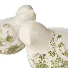 Load image into Gallery viewer, S/2 Green Floral Birds 21x10x12/15.5x8.5x10cm
