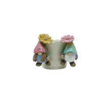Load image into Gallery viewer, Set/2 Asst Gnomes Holding Flower Pot Hangers
