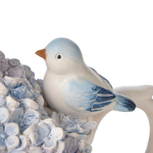 Load image into Gallery viewer, Hydrangea Haven Teapot Bird House 13.2x11.6x16.6cm

