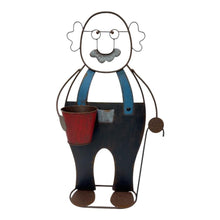 Load image into Gallery viewer, Colourful Grandpa w/Flower Pot 50x21.5x83cm
