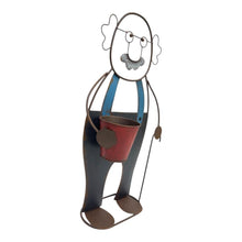 Load image into Gallery viewer, Colourful Grandpa w/Flower Pot 50x21.5x83cm
