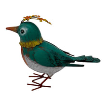 Load image into Gallery viewer, Colourful Green Bird Decoration 21x9x18.5cm
