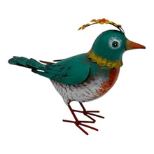 Load image into Gallery viewer, Colourful Green Bird Decoration 21x9x18.5cm
