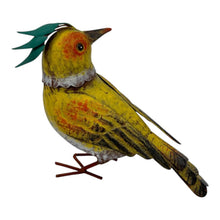 Load image into Gallery viewer, Colourful Yellow Bird Decoration 18.5x9x17cm
