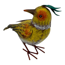 Load image into Gallery viewer, Colourful Yellow Bird Decoration 18.5x9x17cm
