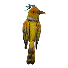 Load image into Gallery viewer, Colourful Yellow Bird Decoration 18.5x9x17cm
