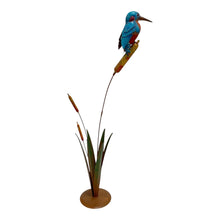 Load image into Gallery viewer, Kingfisher on Bulrush Garden Statue 40x22x104cm
