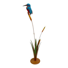 Load image into Gallery viewer, Kingfisher on Bulrush Garden Statue 40x22x104cm
