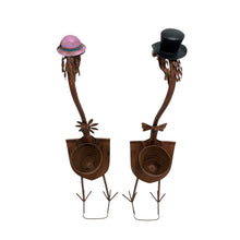Load image into Gallery viewer, Set/2 Asst Tall Standing Bird Couple 31x27x115/31x24x112cm
